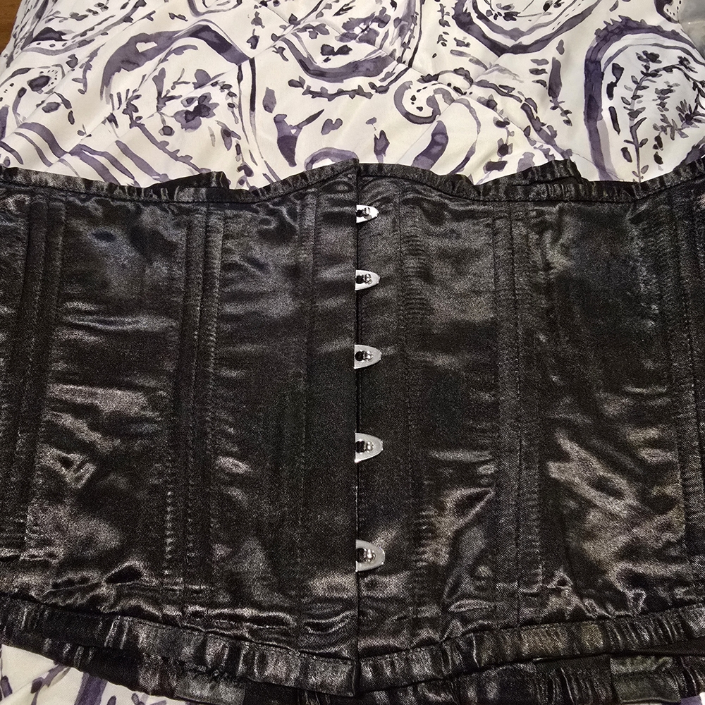 Black Satin Corset